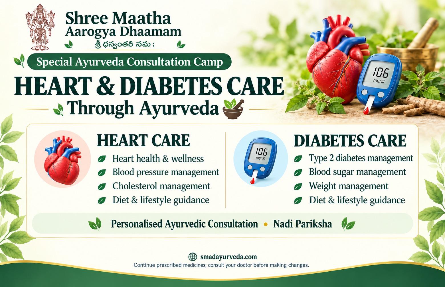 Heart & Diabetes Care Through Ayurveda